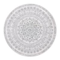 Alfombra Redonda Antideslizante de 120 cm, Estilo Boho, Lavable a Máquina, Decoración del Salón y Dormitorio - details 7