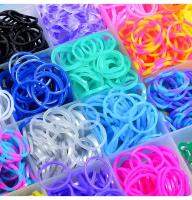 Kit De Hacer Pulseras De Cinta Arco Iris Para Niñas 600-1800 Piezas Set De Banda De Goma DIY Juguete De Manualidades Regalo - details 4