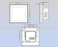 Termostato Wifi Slimme Con Pantalla Táctil LCD Para Calentamiento Por Electricidad Agua Y Gas Control Remoto Tuya - details 13