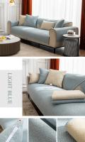Cubierta De Sofá De Algodón Y Lino Universal Para Todas Las Estaciones Antideslizante Impermeable Para Sala De Estar Cubierta De Polvo Para Muebles - details 23