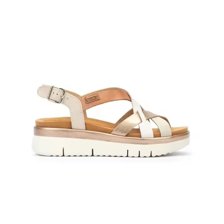 Sandalias Planas Pikolinos W4n-0650 Mujer Beig - 1