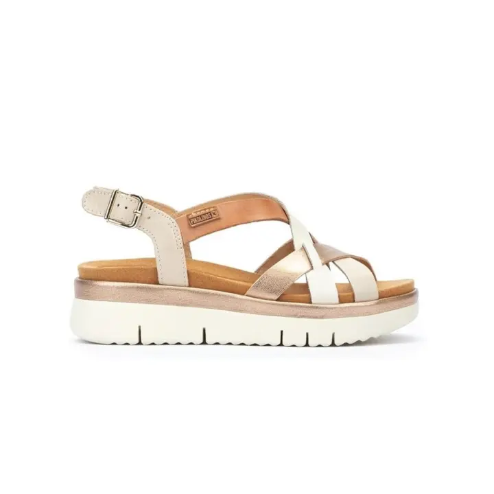 Sandalias Planas Pikolinos W4n-0650 Mujer Beig - 1