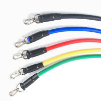 Banda De Resistencia De Fitness Multifuncional Set De 11 Piezas Cuerda De Elasticidad Para Entrenamiento De Fuerza Cinco Colores - details 5