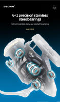 Carrete De Pesca DEUKIO 2024 5.2:1 Potencia Máxima 18lbs Engranaje De Aluminio Aviso De Pesca Para Agua Dulce Y Salada - details 5