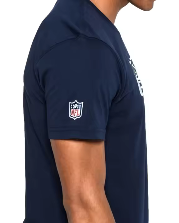 Camiseta New Era Negra Seattle Seahawks Logo Tee - 1