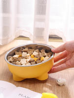 Cuenco De Acero Inoxidable Para Perros Y Gatos De Color Sólido Con Cuatro Patas Para Uso Interior Y Exterior - details 8