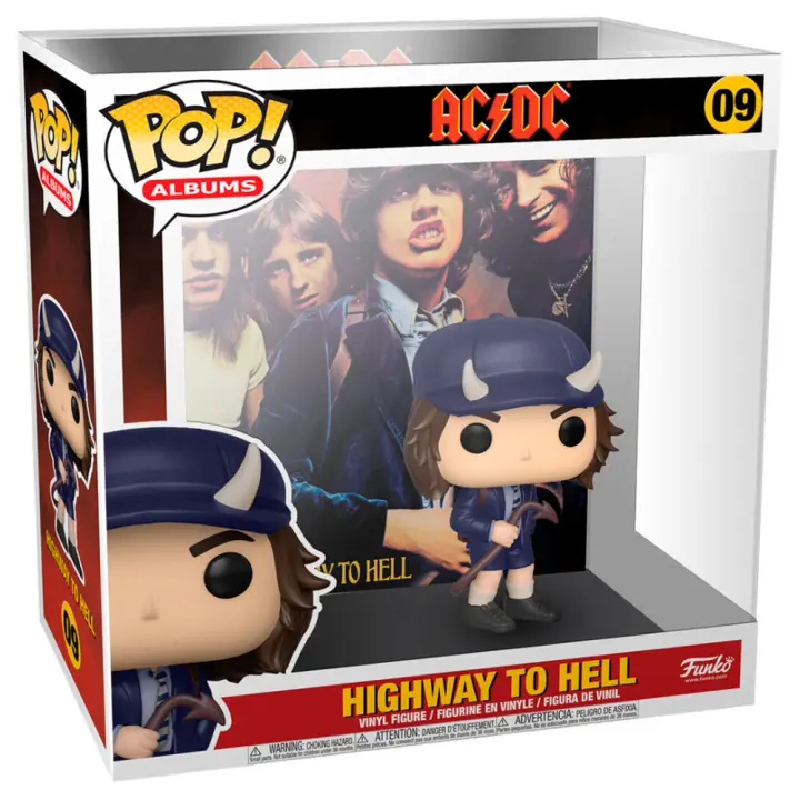 Figura Pop Album Ac/Dc Highway To Hell-Figura de Vinilo Coleccionable - Idea de Regalo- Mercancia Oficial - Juguetes para Niños y Adultos - Movies Fans - Muñeco para Coleccionistas y Exposición - 1