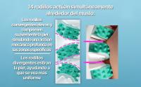 TESMED CELLULITE - Masajeador Manual Anticelulítico Hecho en Italia con Triple Acción Patentada, ajustado para zonas con celulitis persistente en muslos y glueos (Verde) - details 3