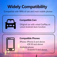 Nueva Mini Caja Inalámbrica 2en1 CarPlay Android Auto Adaptador Inteligente Con Conexión Bluetooth WiFi Rápida Plug And Play Dongle - details 8