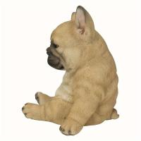 1pc Perro Bulldog Francés Dormido Estatua De Resina Para Jardín Decoración Duradera De Exterior Ornamento Animal Moderno - details 4