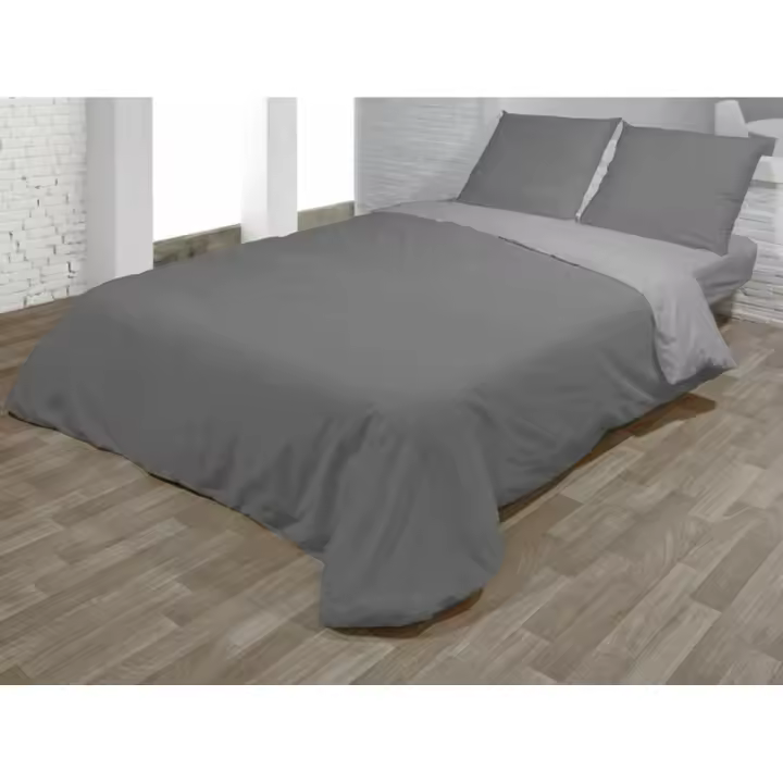 Hosteline - Juego de funda nórdica Hosteline VEGAS Gris Cama de 90 2 Piezas - 1