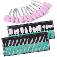 LULAA Set De Brocas Para Uñas Con Polvo De Arena Accesorio De Pulido Para Arte De Uñas Eliminador De Uñas Acrílicas Gel Set De Brocas Para Manicura - details 0
