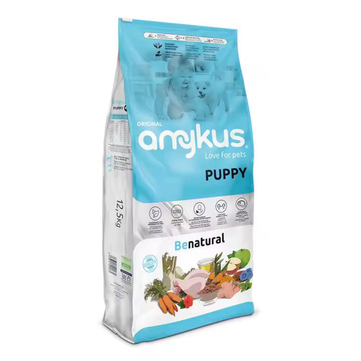 Amykus Original Puppy - Pienso para Cachorros - Pollo y Arroz, Nutrición para un Crecimiento Saludable - 1