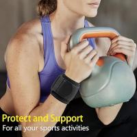 Brazalete De Poliéster Ajustable Para Deportes Y Fitness Previene Eficientemente Esguinces Y Lesiones Tamaño Único Negro 41x8cm - details 2