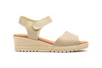 AE-649 Negro - Rojo - Beige - Cuero - Blanco - Platino Hecho en España Sandalias Mujer Piel Negro- Rojo - Beige - Cuero - Blanco - Platino Velcro Cuña Numeración: 35-41 Marca: Alto Estilo planta de gel y cierre velcro super comoda ideales para el verano - details 7