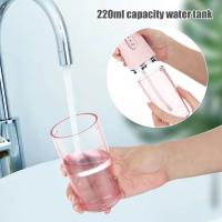 Limpiador de dientes de hilo dental inalámbrico recargable portátil irrigador de hilo dental para frenillos desmontable tanque de agua de 220 ml para el hogar viaje，cepillo de dientes eléctrico. Envío desde España. - details 3