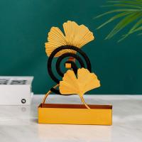 Soporte para espiral de mosquitos, Nordic Retro N Mosquito Coil Holder Contenedor Soporte portátil de metal para el hogar Patio al aire libre Doble hoja de ginkgo - details 2