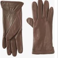 Guantes Mujer Yiseven Elegante Botón Pantalla Táctil Cuero de Oveja Largo Térmico Muñeca Marrón 7.0''/M - details 1