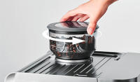 Polti Coffea G50S cafetera espresso con molinillo de café integrado y panel de control táctil, 30 niveles de molido y porta filtro profesional de 58 mm de diámetro: elige tu propio nivel de molido y prepara capuchinos y macchiatos de forma profesional. - details 0