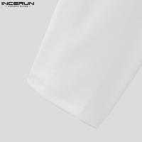 INCERUN Conjunto De Moda Para Hombre Estilo Musulmán Camiseta Larga Y Pantalones 2 Piezas Streetwear Casual Tejido Knit Talla S-5XL - details 14