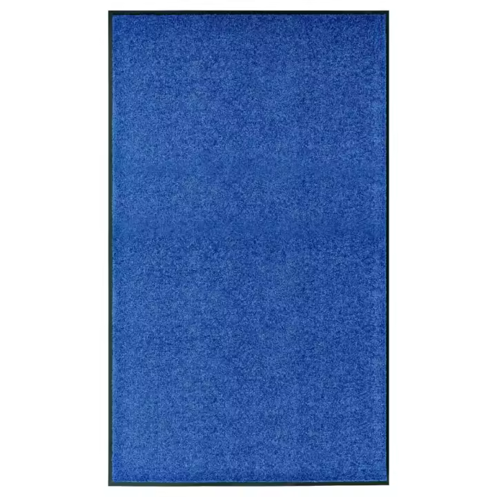 vidaXL Felpudo Lavable 90x150 cm Alfombra Entrada Pasillo Casa Puerta Color Azul,  cyan,  Crema y mas - 1