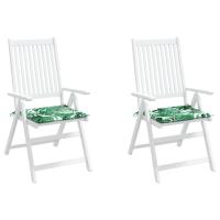 vidaXL Cojines de silla 2 uds tela 50x50x3 cm Cojín Decorativo de Asiento Cojines de muebles de salon - details 3