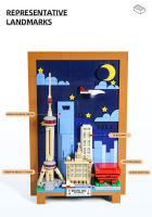 Bloques De Construcción Pequeños WG4921 Murales De La Ciudad De Shanghai Juguete Decorativo Para Niños Regalo Para Niños - details 6