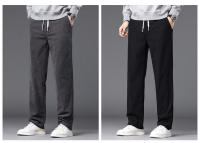 Pantalones De Corduroy Recto Para Hombre En Caqui Negro Gris Con Cintura Elástica Estilo Casual Suave Y Elástico Talla Baggy - details 7