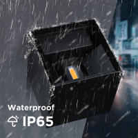 Lámpara De Pared LED 6W IP65 Impermeable Luz Caliente Y Fría Ajustable Para Interior Y Exterior Estilo Moderno Para Courtyard - details 2