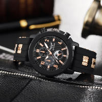 Reloj De Cuarzo Para Hombre Moda Con Correa De Silicona Deportivo Casual Regalo Ideal Para Exteriores Sin Resistencia Al Agua - details 4