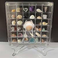 Caja De Exhibición De Conchas Magnéticas Acrílicas Con 36 Cuentas Caja De Almacenamiento Para Joyería Y Uñas Organizador De Contenedor Transparente Moderno - details 2