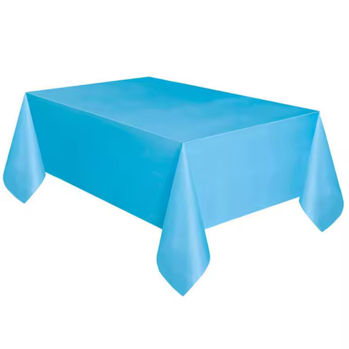 Mantel Rectangular De Plástico Grande Para Fiesta Bodas Navidad Rojo Blanco Negro Lavable Cubierta De Mesa Disponible En Color Sólido - 1