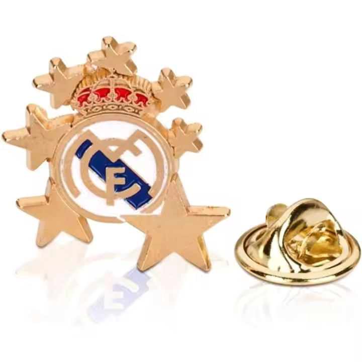 Real Madrid - Pin Escudo y Estrellas - 1