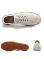 Zapatos Planos Casuales De Lino Clásicos Para Hombres Y Mujeres Mocasines De Canvas Moda Zapatería Pesca Talla Grande - details 17