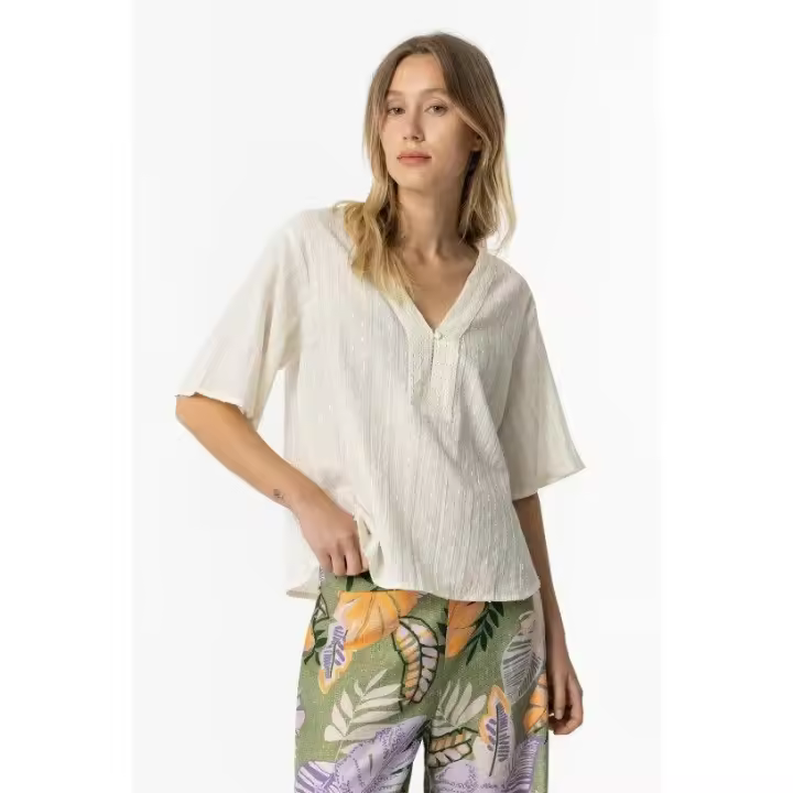 Blusa Armanda Beige de Tiffosi - 1