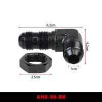 Adaptador De Conexión De Combustible De Aluminio 90 Grados 6AN 8AN 10AN Macho Con Tornillo De Bloque Negro Para Motor - details 2
