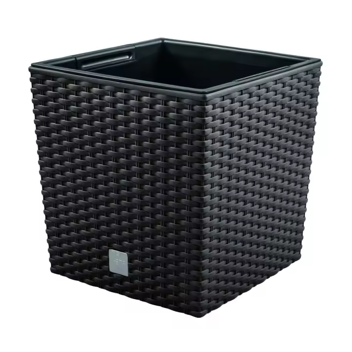 Prosperplast Maceta Rato 4 Litros con Cubilete para Plantar en Color Blanco 17 X 17 X 17 Cm - Resina Plástica - 1
