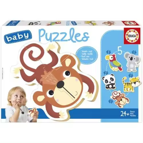 BABY PUZZLES FAUNA SALVAJE ( 5 PUZZLES 3,4,5 PIEZAS ) - 1