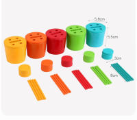 Juguete Montessori De Madera Juego De Colores Y Alineación Con Bolas Arcoíris En Copas Educación Temprana Para Niños De Preescolar Edad 3+ - details 23