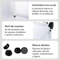 Estantería Modular Cubos T-Lovendo - Blanca, Robusta y Personalizable - details 3