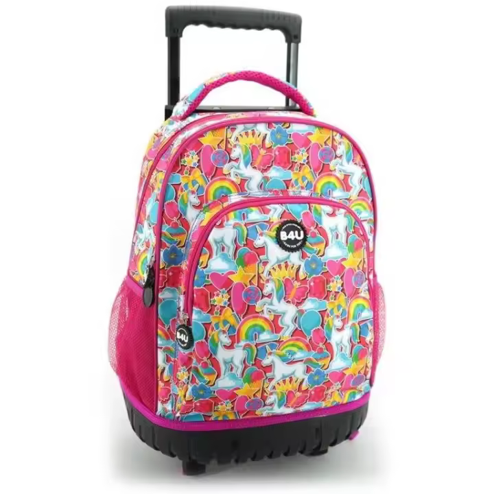 Bolsos Hf Trolley Grande B4U Unicorns Producto Oficial Producto Escolar Niños y Niñas - 1