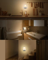 Lámpara De Noche LED Con Sensor De Movimiento Para Habitación Infantil EU Plug Automático De Atardecer a Amanecer Sensor Dimmable Sin Cable Para Armario - details 12