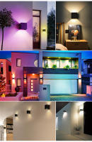 Luz De Pared Inteligente Tuya RCBCW Exterior Cambio De Color Dimmer Compatible Con Alexa Google Luz De Porche Moderna IP65 LED Incluida - details 6