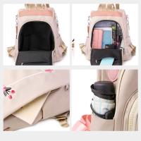 Mochila De Oxford Impermeable Para Mujer Estilo Casual Bordada De Alta Capacidad Bolsa De Viaje Y Compras Con Cierre De Cremallera - details 1