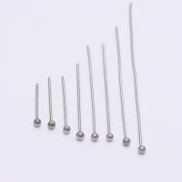 100pcs Broches De Cabeza De Bola De Acero Inoxidable Para Joyería DIY Tamaños 15 20 30 40 50mm Accesorios De Encuentros Brillantes - details 10
