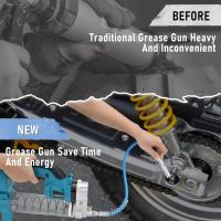 Pistola engrasadora eléctrica inalámbrica para mantenimiento de aceite lubricante de coche, herramienta eléctrica de alta presión para batería Makita de 18v, 10000PSL - details 4