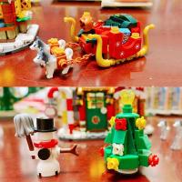 Set De Bloques De Construcción De Casa En La Calle De Navidad Para Niños Juguete Educativo DIY De Partículas Pequeñas Decoración Del Hogar Regalo Para Adolescentes Y Adultos - details 6