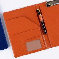 Portafolios De Negocios A5 Para Documentos Con Clip De Metal Organizador De Papelería Para Oficina Estuche De Cuero PU - details 14