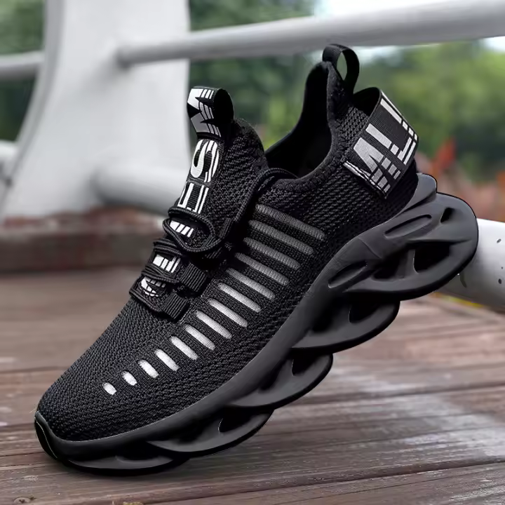 Zapatos De Deporte Casuales Para Hombre Transpirables Corrida Plataforma Tenis Caminar Entrenamiento Zapatillas Confortables Talla Verdadera Material Superior De Tejido Y Suela EVA - 1