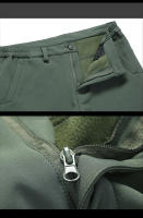 Pantalones De Camuflaje Para Hombre TRVLWEGO Invierno Camping Senderismo Térmicos Impermeables Con Capa De Poliéster Y Spandex - details 5